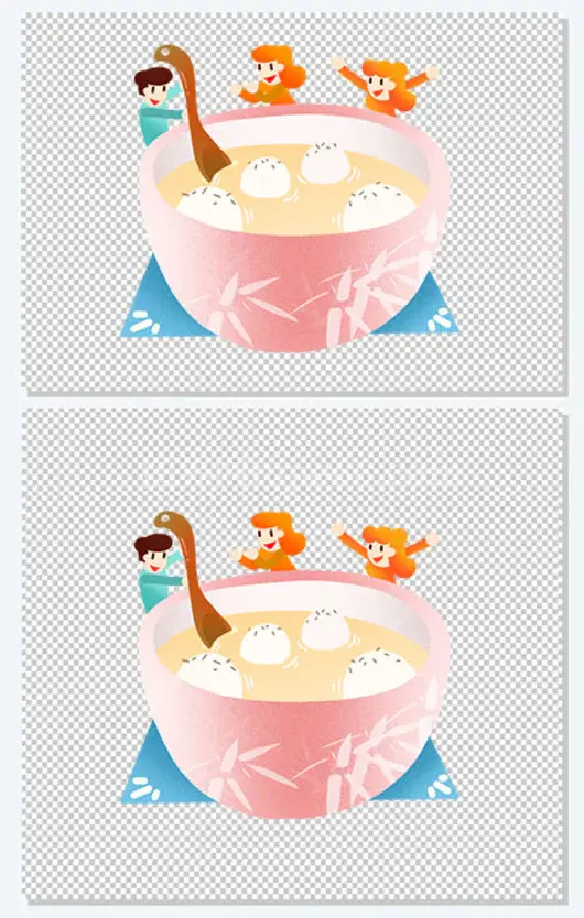 汤圆插画素材