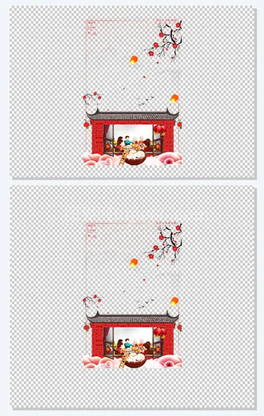元宵节背景psd分层图
