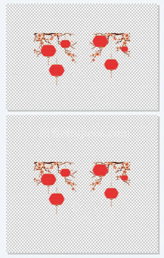 元宵节海报装饰灯笼