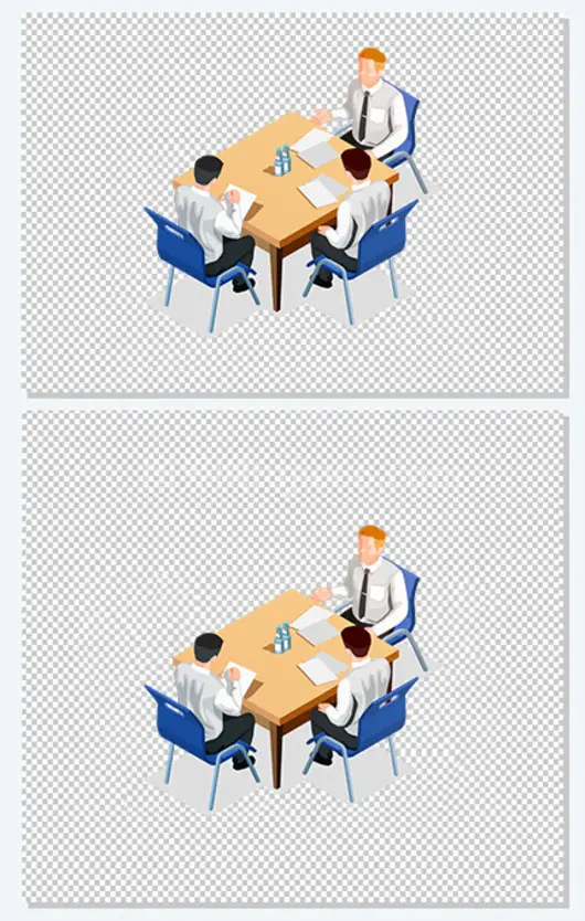 公司会议矢量插画