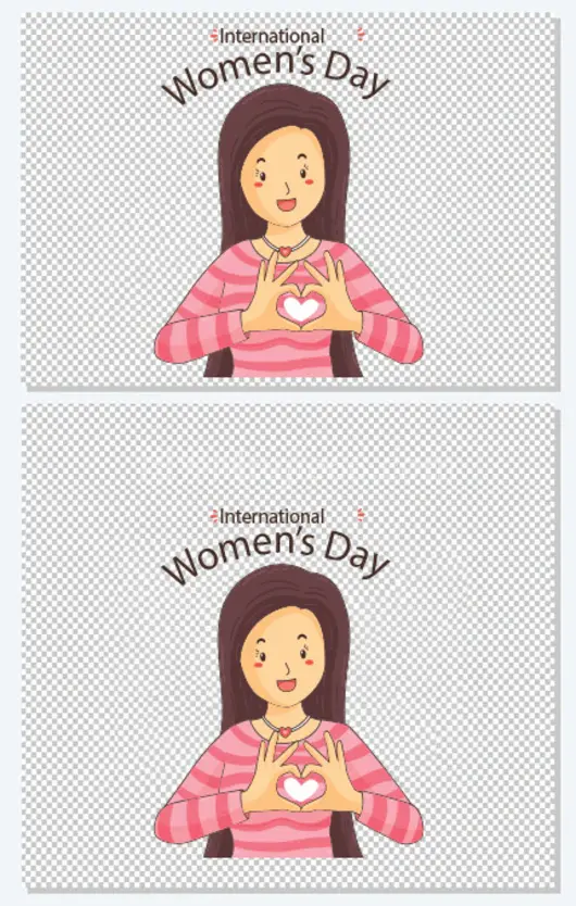 手比爱心女人节