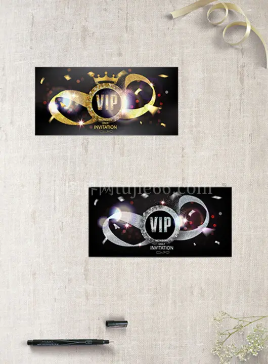 黑色高档VIP卡