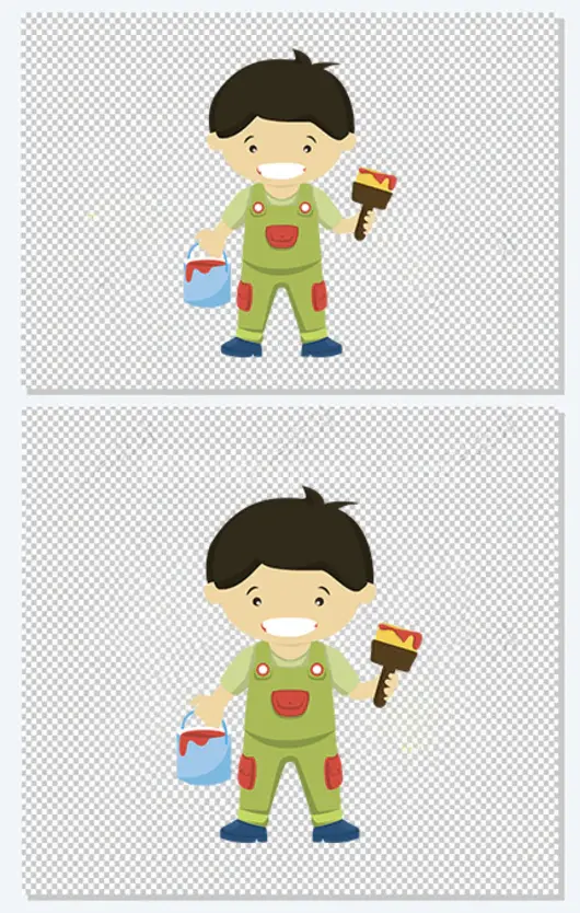 拿着油漆的油漆工