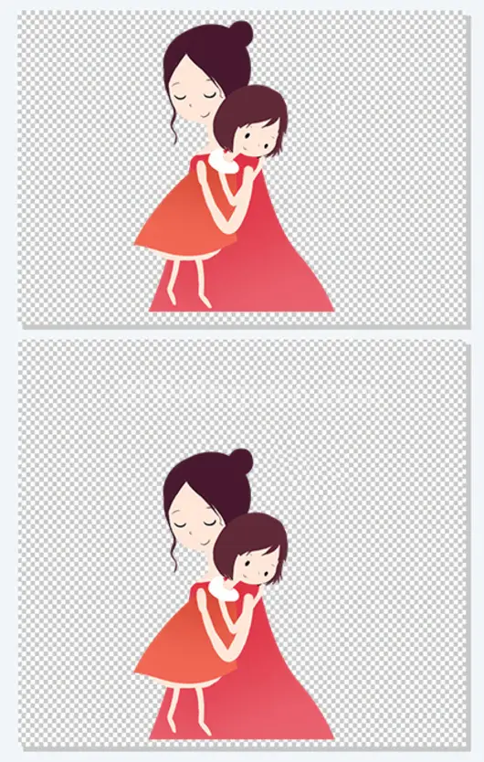 母亲节卡通手绘插画