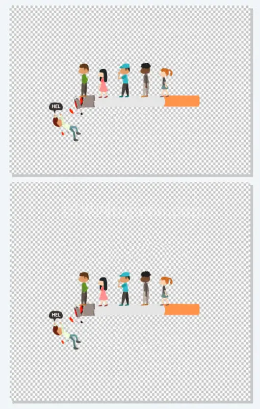 创意世界无烟日人物海报装饰