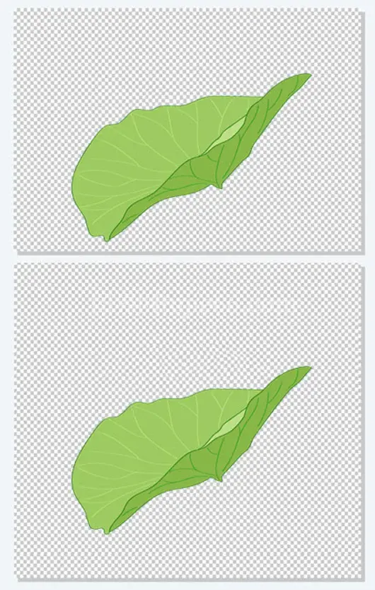 卡通清新绿色插画装饰图案