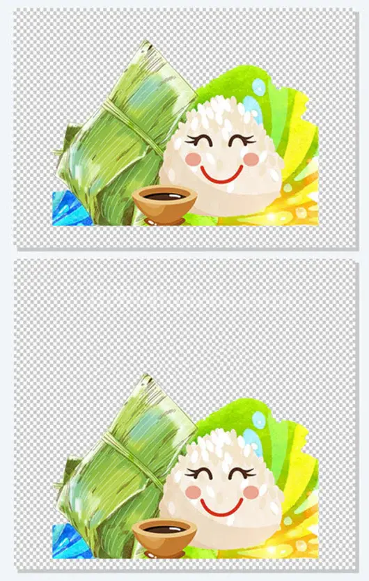 手绘粽子