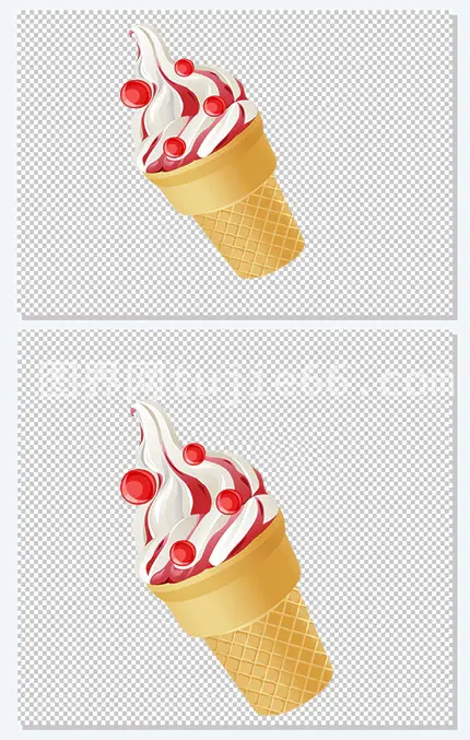 草莓美味冰淇淋