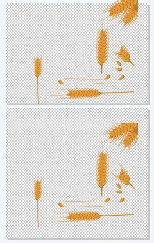卡通谷穗矢量