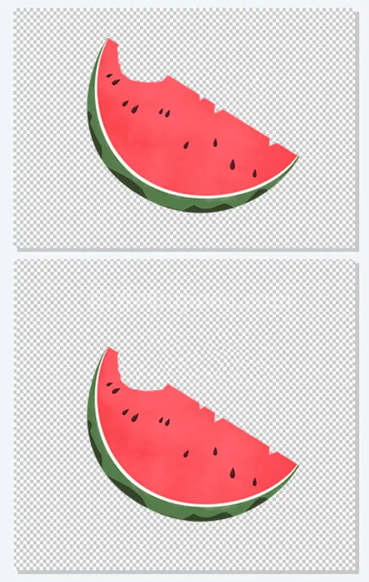 夏天 插画 西瓜 大暑小暑处暑
