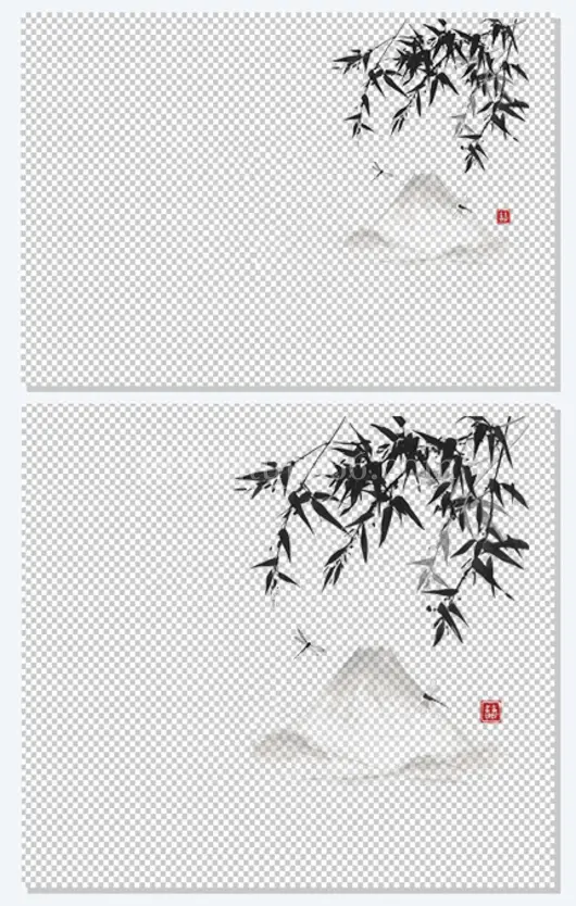 中国风水墨中国风元素