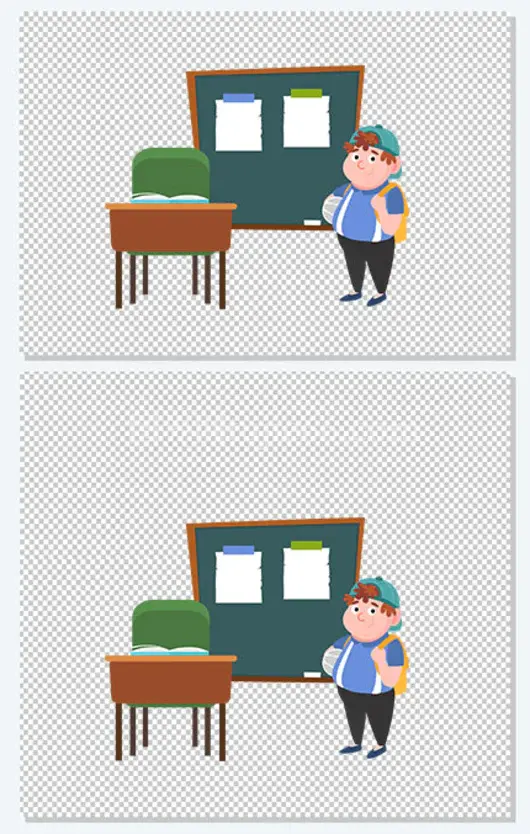 卡通开学季开学上课教师节插画