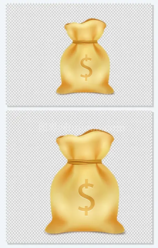矢量钱袋免抠PNG