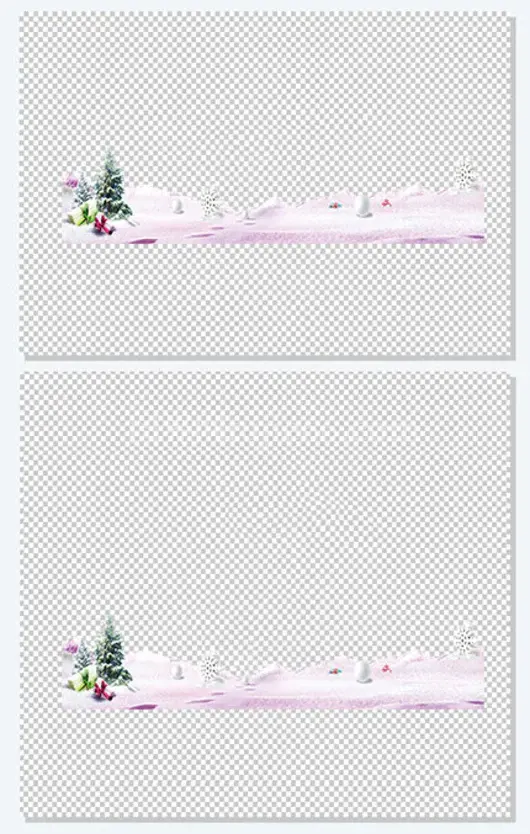 圣诞季雪景