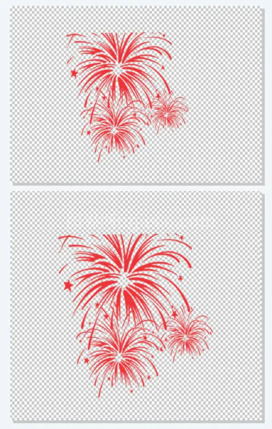 红色烟花元旦联谊晚会海报