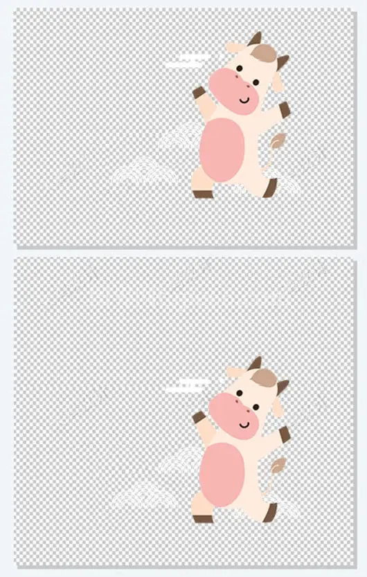 牛年卡通插画元素