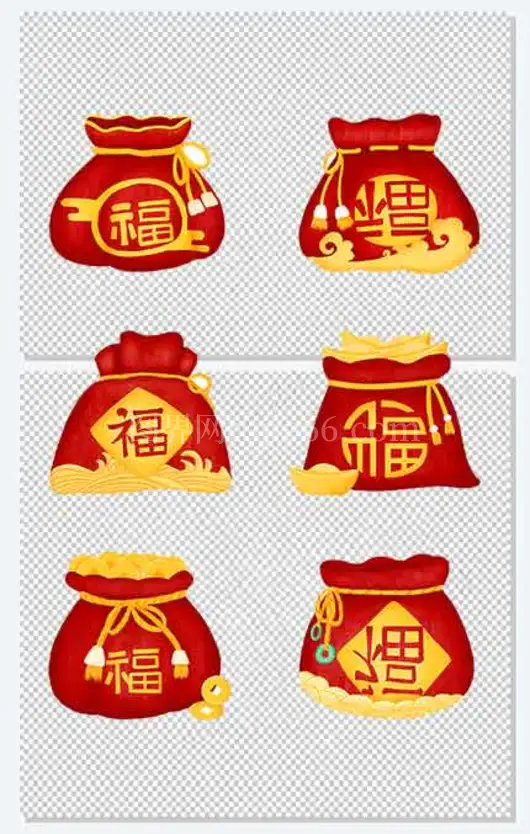 春节福袋免扣素材