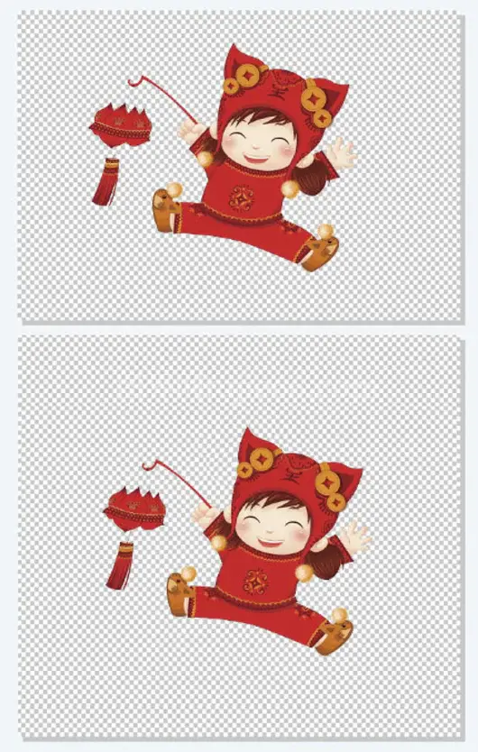 挑灯笼的女孩