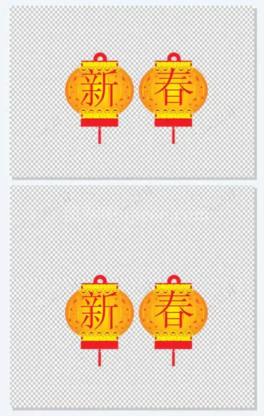 水彩灯笼 中国风灯笼 红