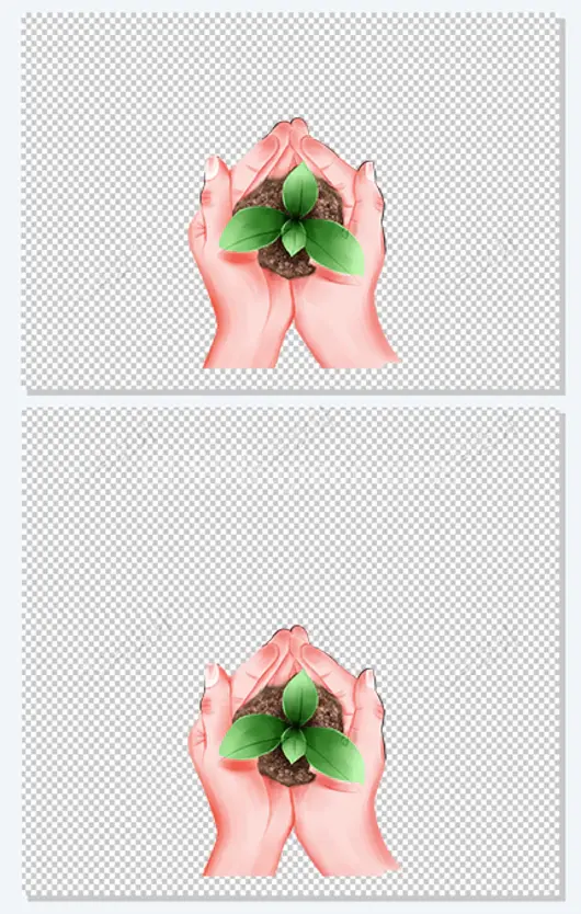 植树节插画素材