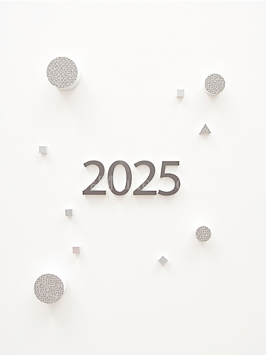 欢迎2025年AI海报