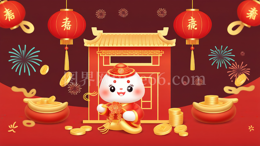 中国蛇年新年素材图片