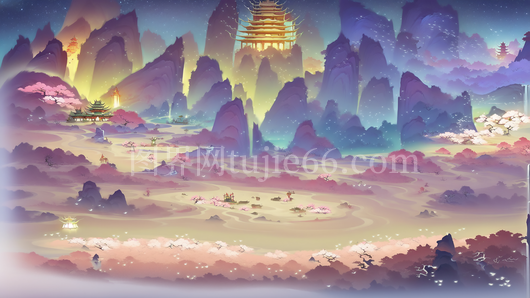 中国风插画壁纸美景