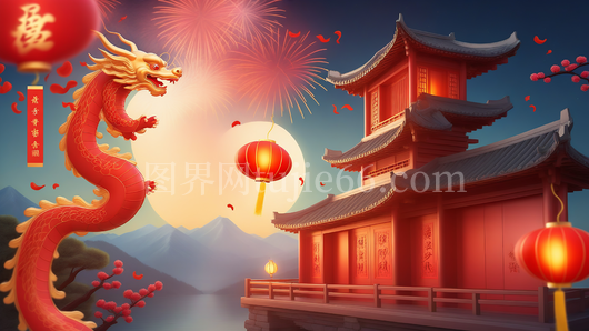 中国风新年插画 