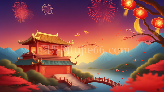 中国风新年插画 