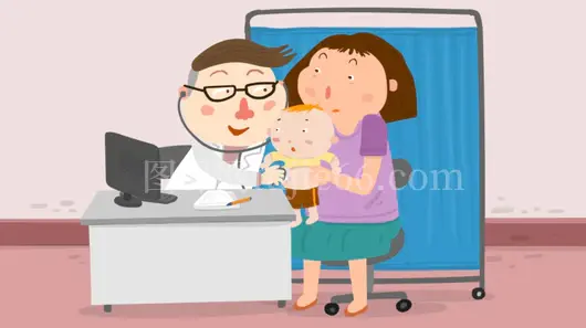 家庭办公与婴儿温馨插画免抠元素
