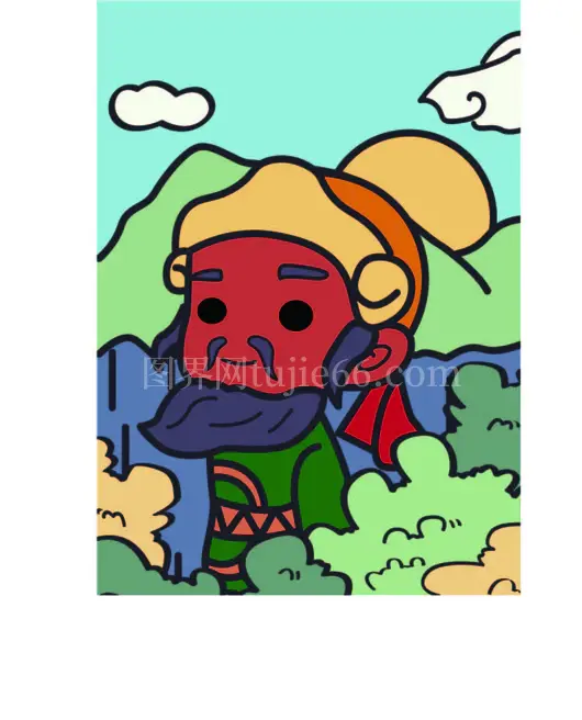 卡通欢乐角色插画免抠元素