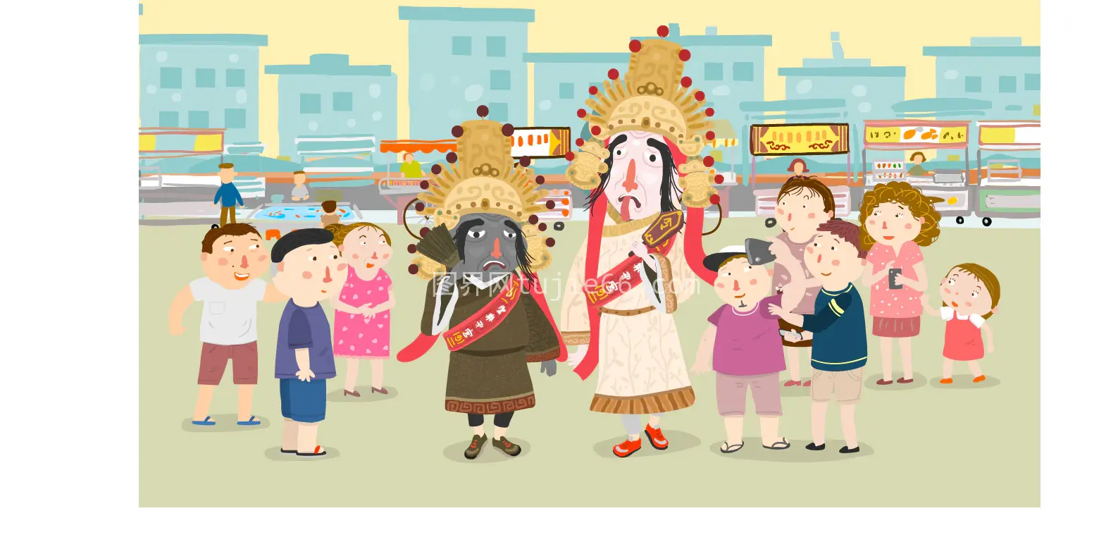 传统节日 清明插画图片