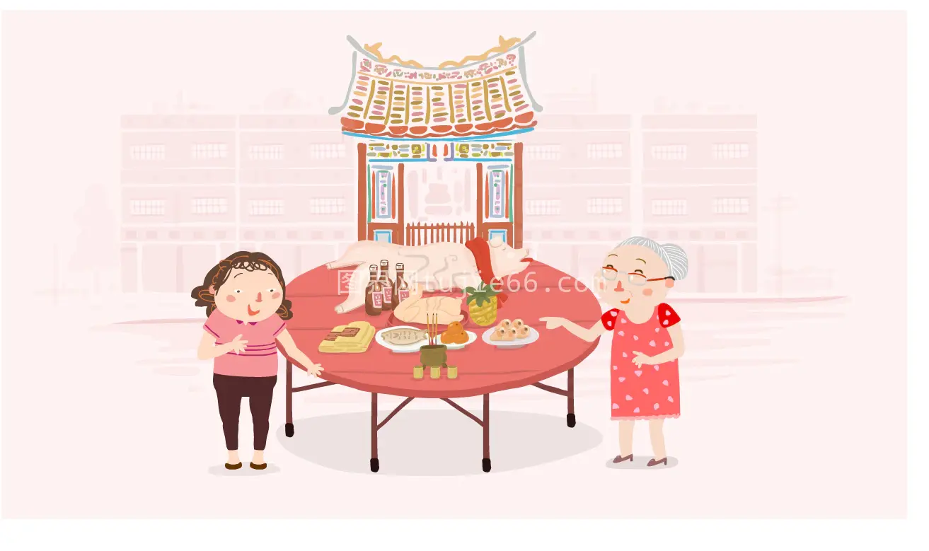 欢聚一堂庆新年 三代同享盛宴乐图片