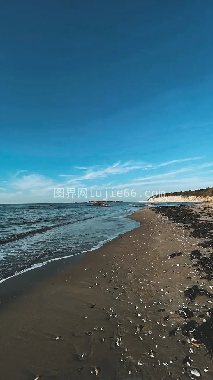 海滩景色天空放松旅行图片