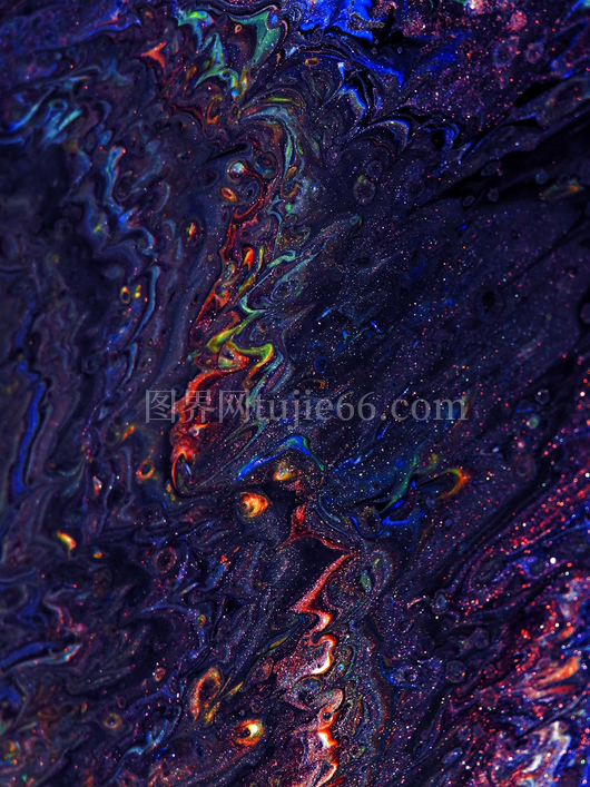 多彩抽象旋转纹理闪亮细节画