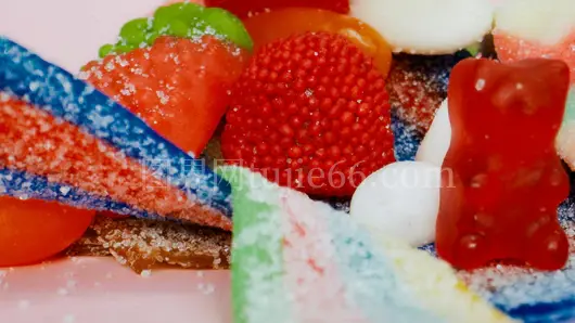 糖果特写多彩软糖水果