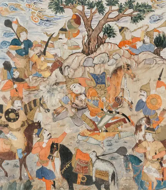 白色蓝棕花卉纹理纺织品