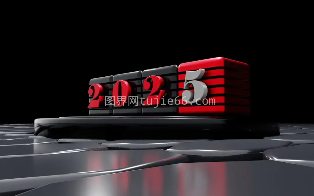 3D红黑盒数字2013渲染图图片