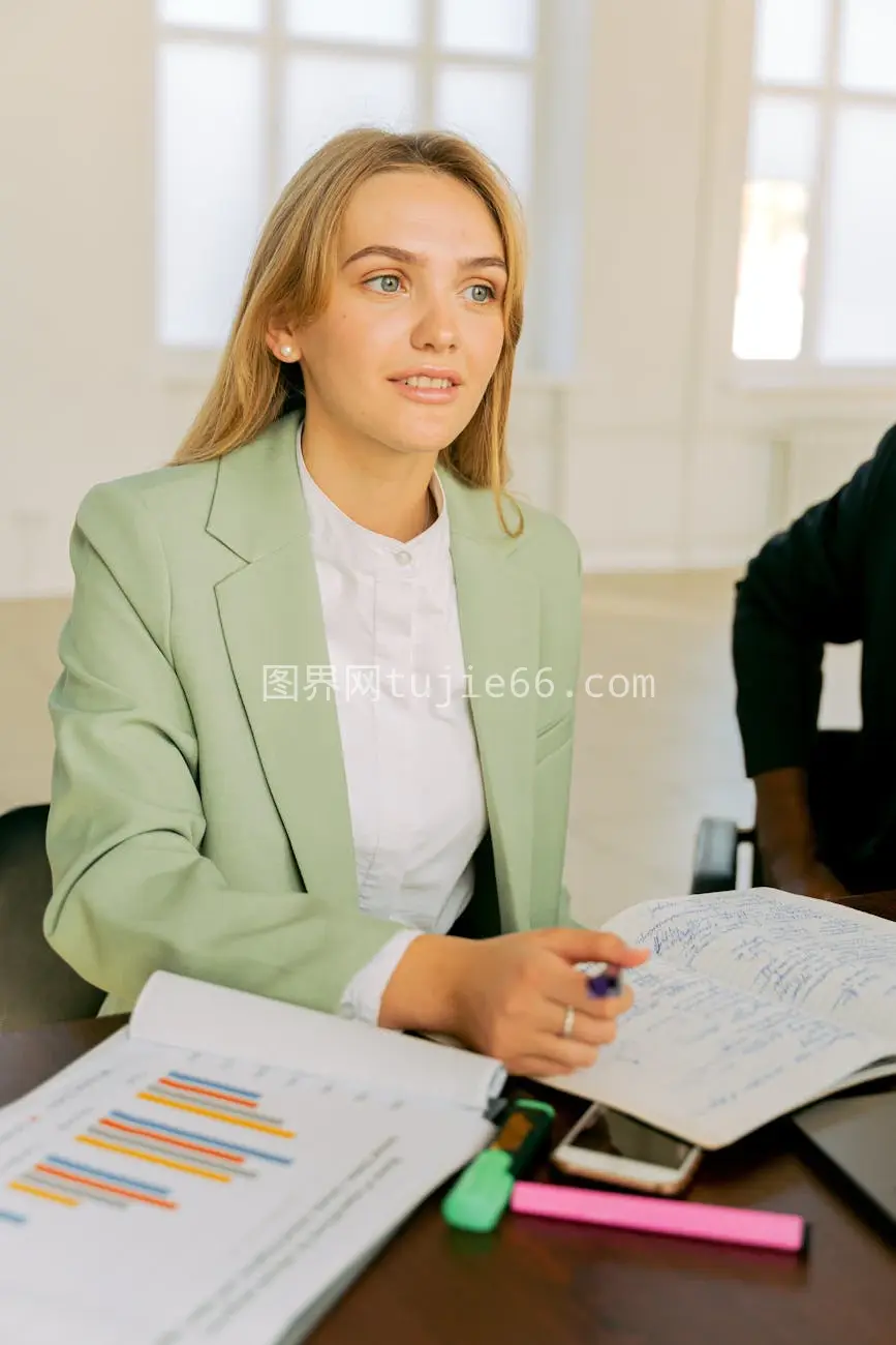 职业女性会议分析商业报告图片