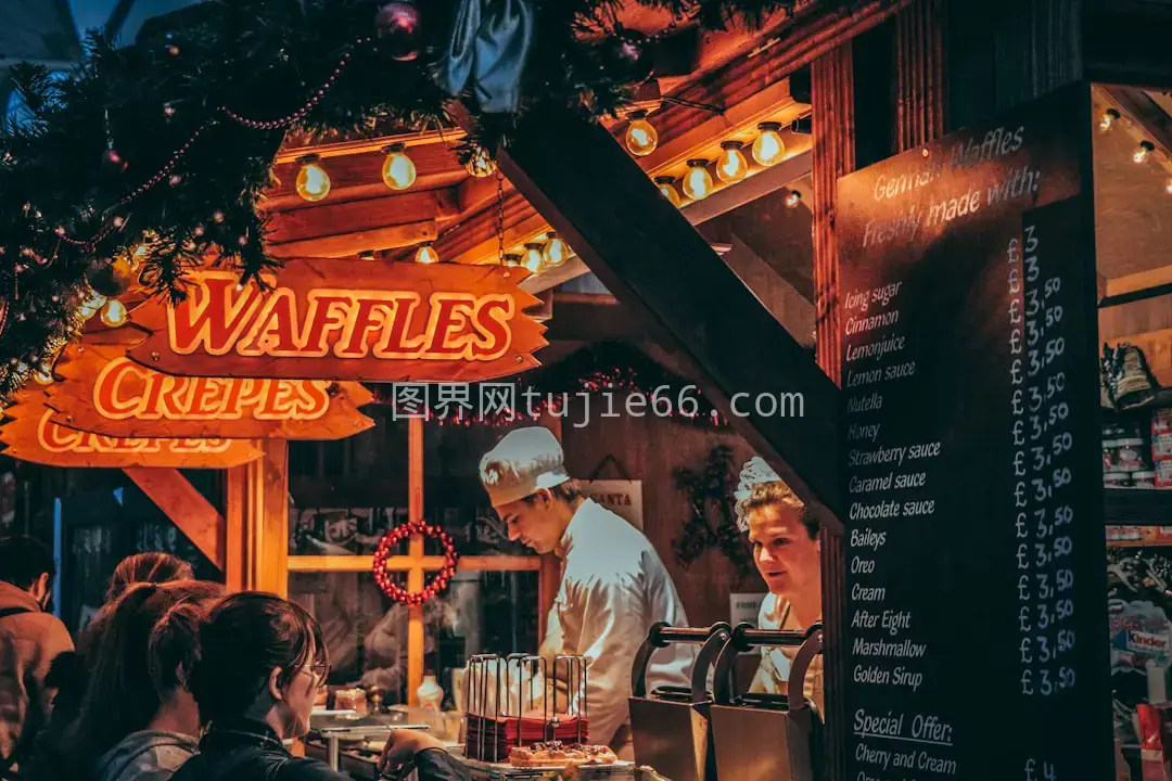 Waffles华夫饼店精选美食图片