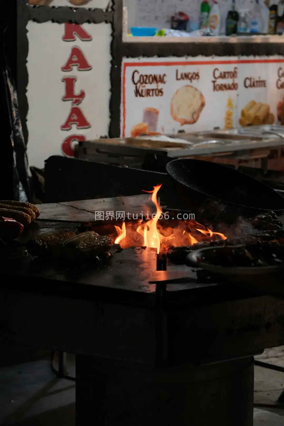 厨房烤架烹饪美食图片