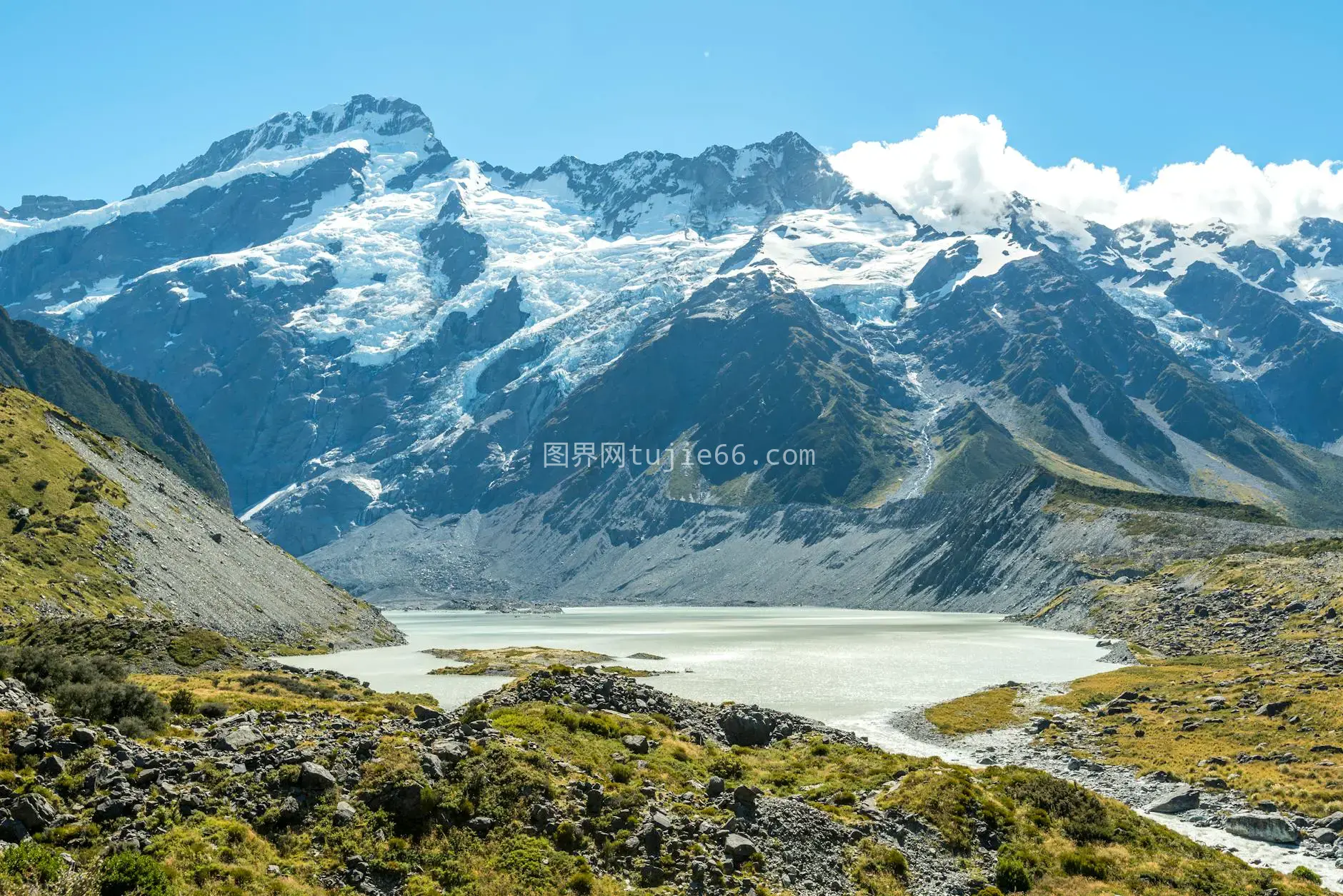 雪山冰川湖探险之旅图片