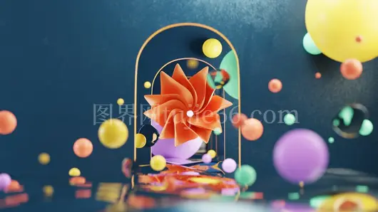蝴蝶结鸟笼气球装饰