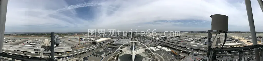 空中俯瞰日间城市美景图片