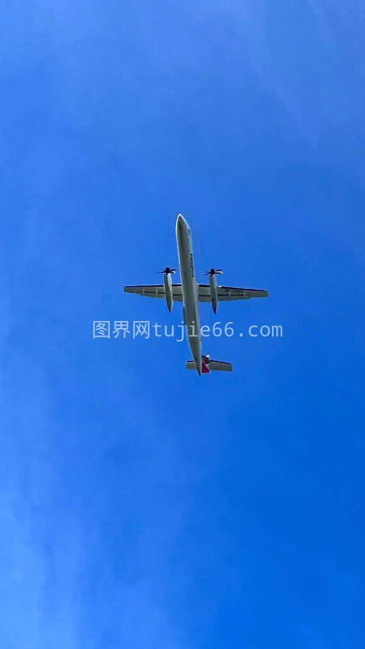 现代航空蓝天商用飞机图片