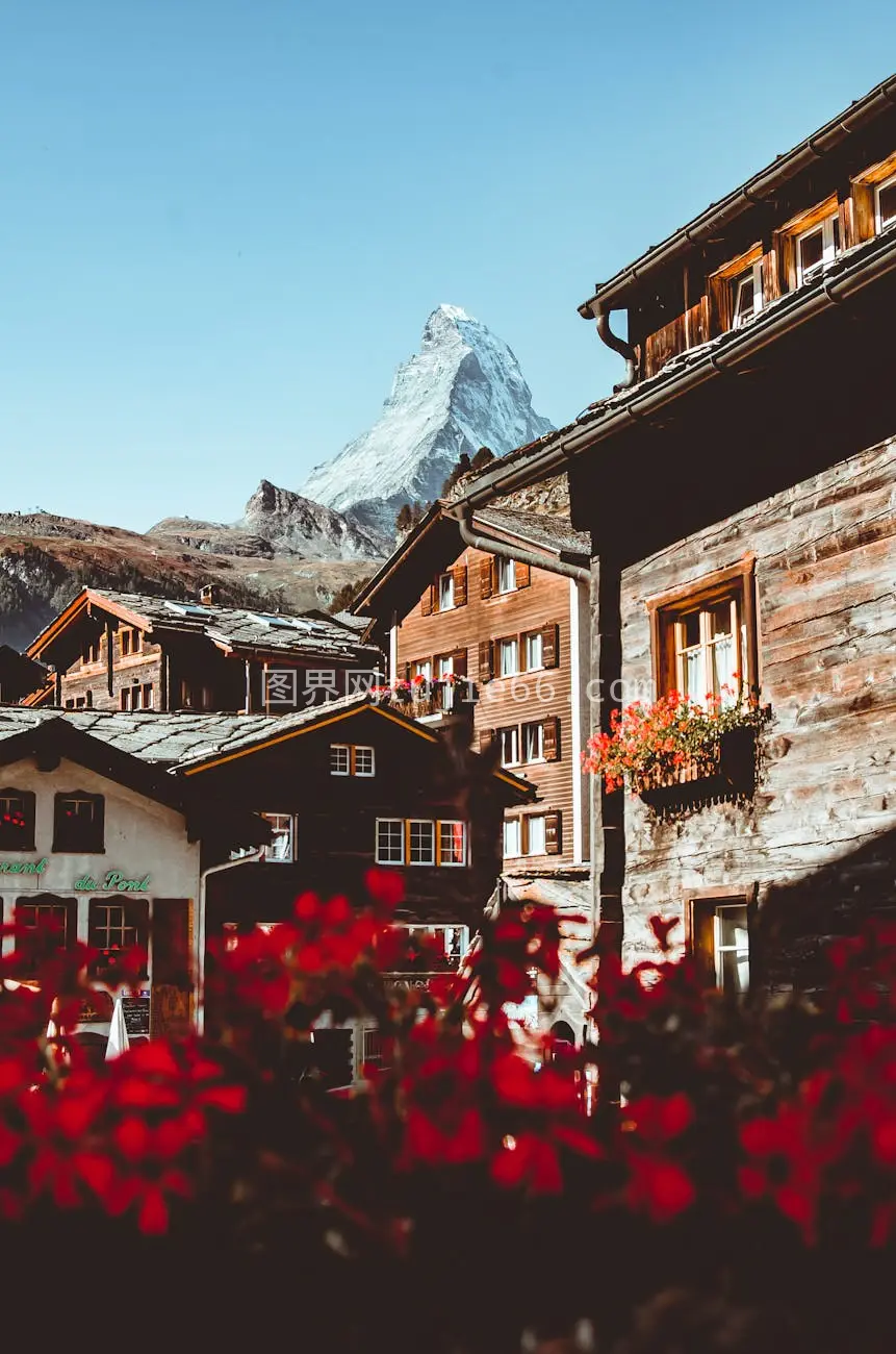 瑞士山村Matterhorn景致迷人图片