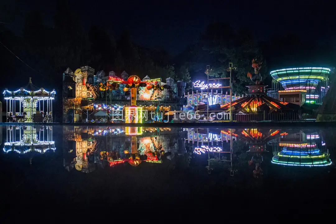 夜色狂欢节盛景图片