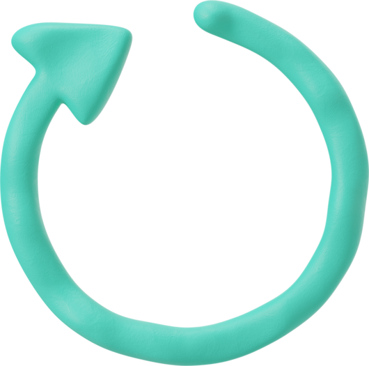 蓝色绿色重启图标设计