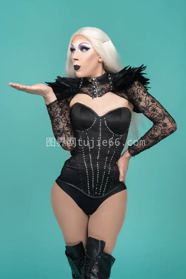 dragqueen吹手部动作图片