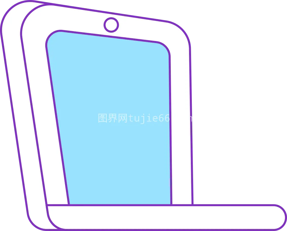 敞开式白色笔记本电脑一瞥图片